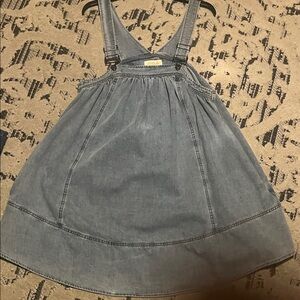 Listicle Light Blue Denim Overall Dress